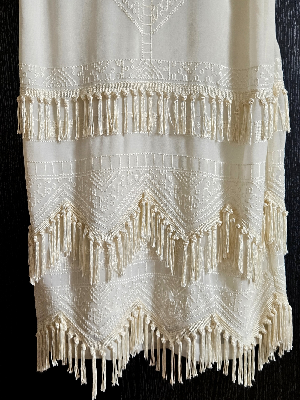Art Deco Beaded Fringe Mini Dress • Gatsby Flapper Style •French Connection - Picture 5 of 10